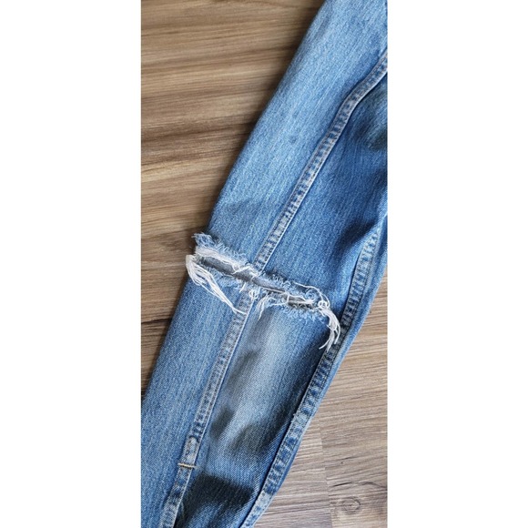 Levi's Custom Nipsey Hussle TMC Distressed Denim Trucker Jacket - Picture 8 of 10